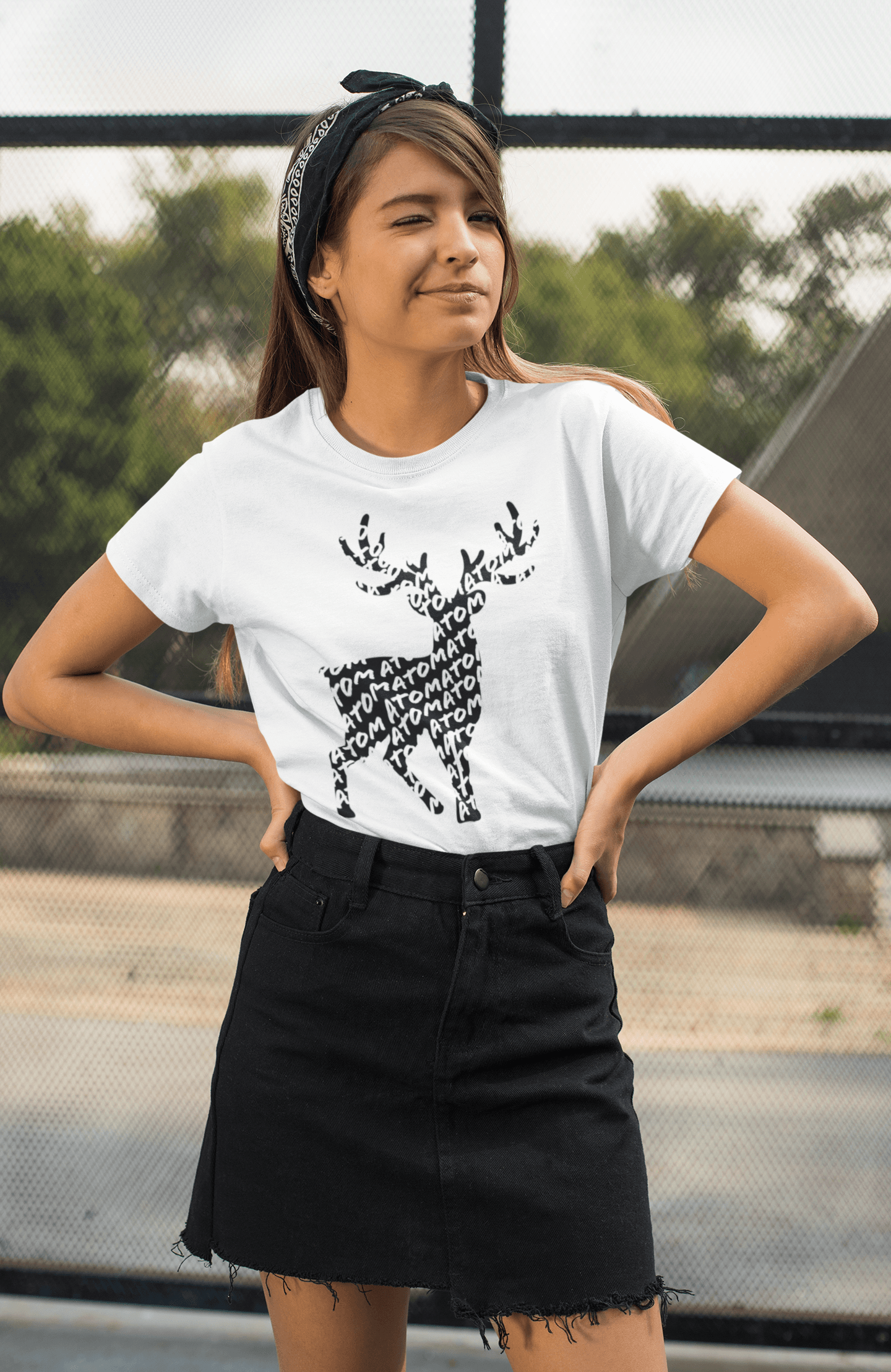 ATOM Signature Icon White T-Shirt For Women - ATOM