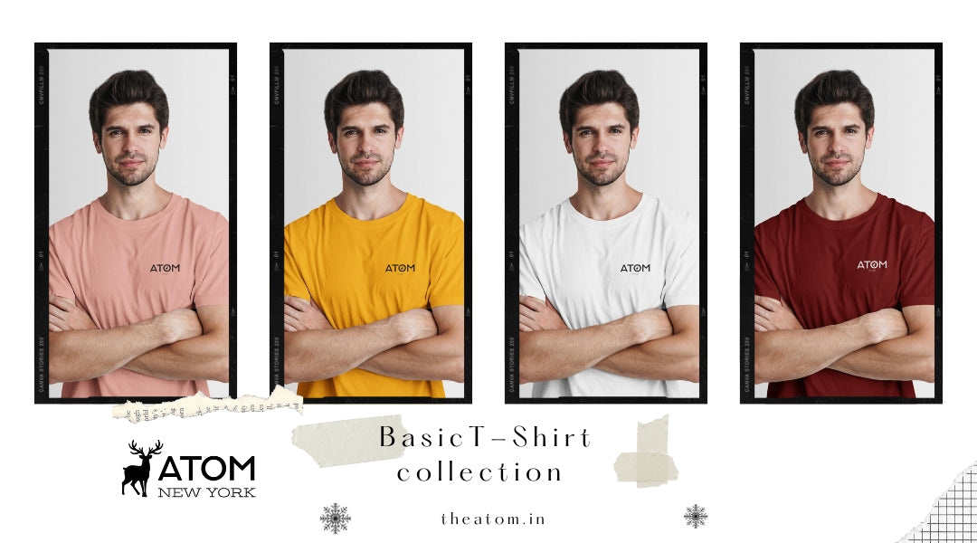 Essentials Redefined: TheAtom.in's Basic T-Shirt Collection for Men