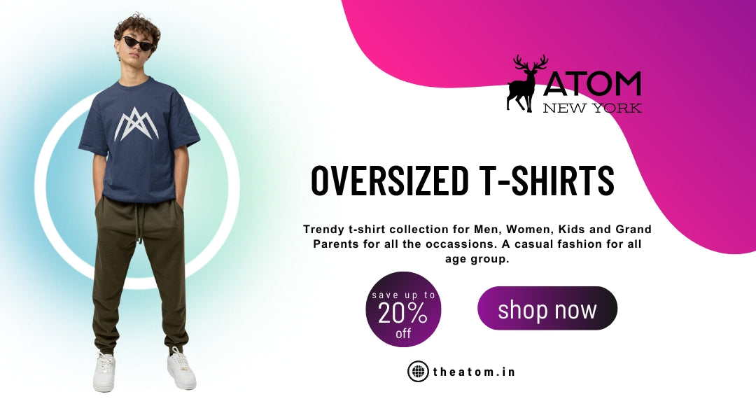 Effortless Comfort: TheAtom.in's Oversized T-Shirts Collection