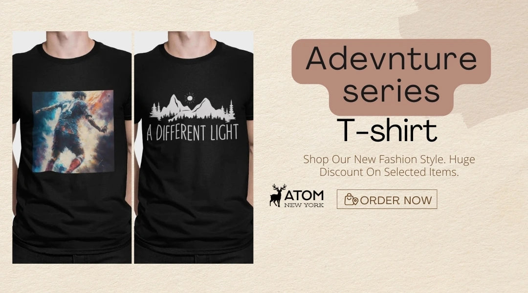 Embark on Style: TheAtom.in's Adventure Series T-Shirts