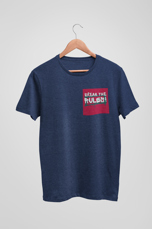 Break the rules Unisex Navy blue Oversized T-Shirt