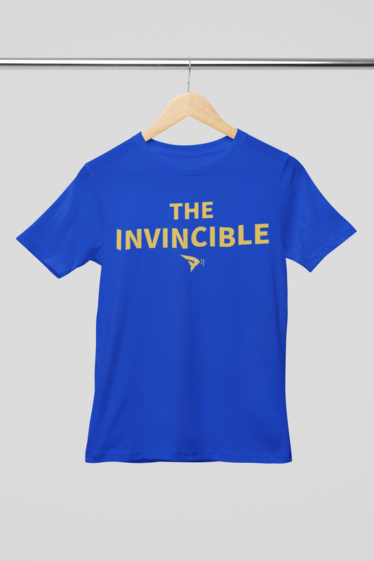 The Invincible Unisex Royal Blue Round Neck Tshirt | DJ Paroma Collection | ATOM