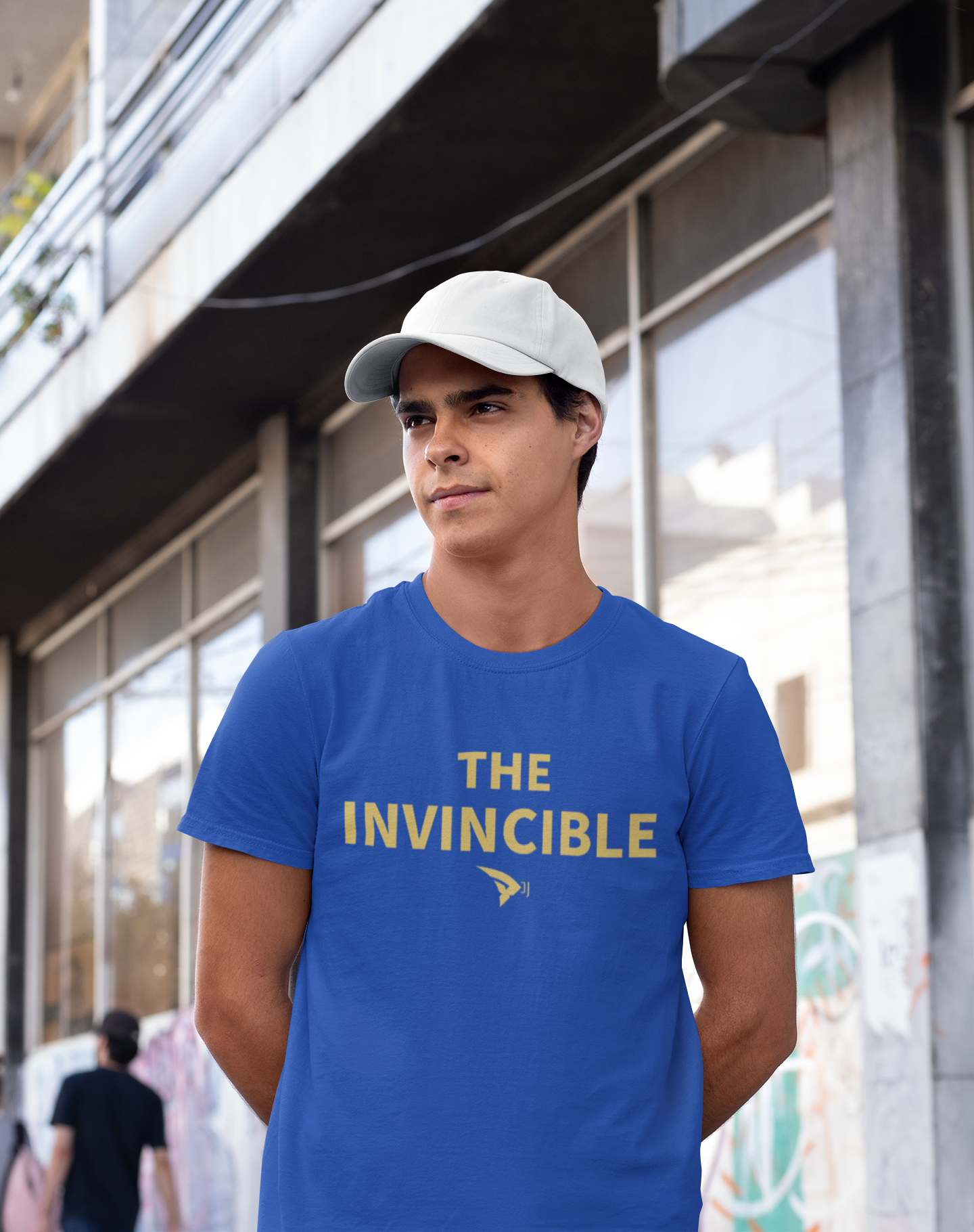 The Invincible Unisex Royal Blue Round Neck Tshirt | DJ Paroma Collection | ATOM