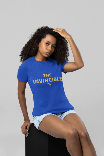 The Invincible Unisex Royal Blue Round Neck Tshirt | DJ Paroma Collection | ATOM