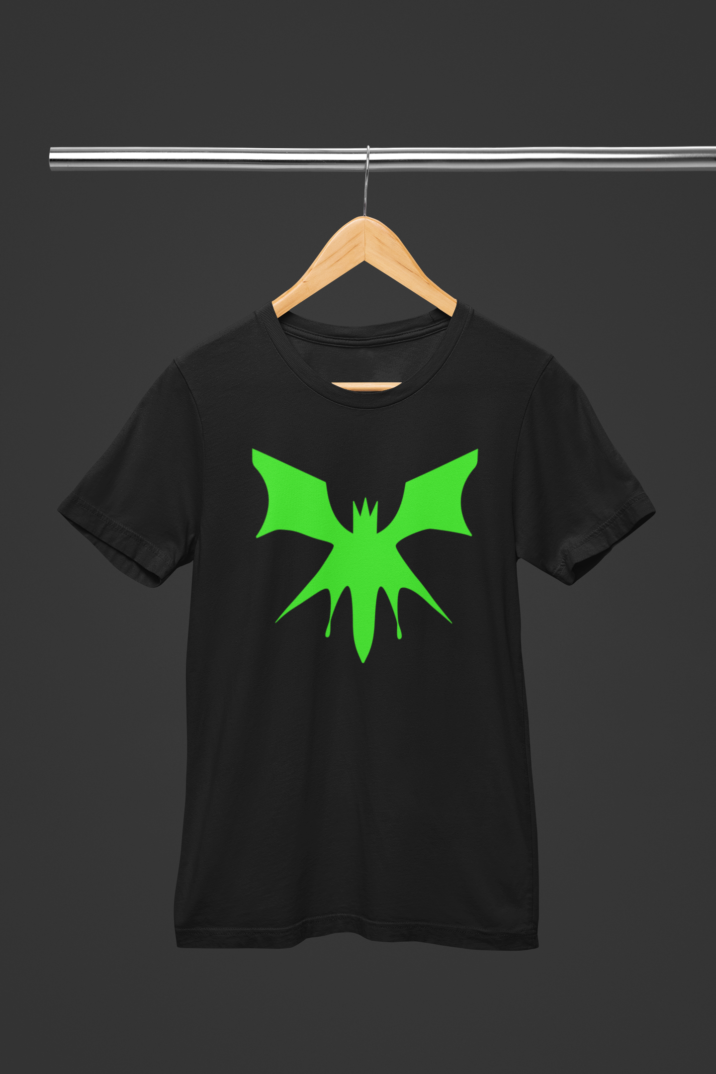 Bat Glowing In Night Unisex Black Oversized Tshirt | DJ Paroma Collection | ATOM