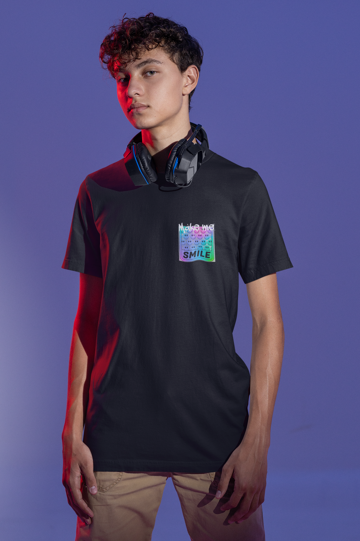 Make Me Smile Unisex Black Oversized Tshirt | DJ Paroma Collection | ATOM