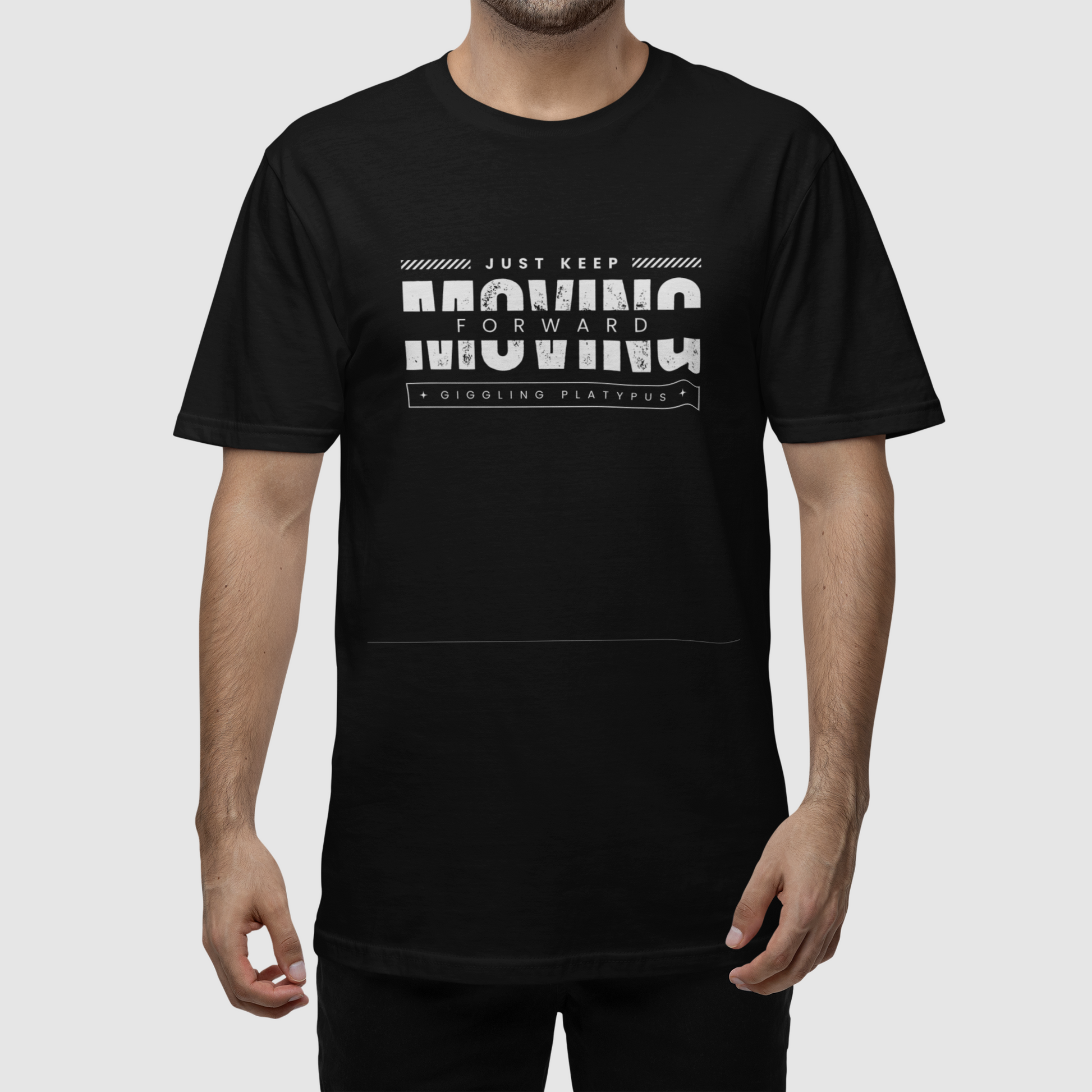 Moving Unisex Black Oversized T-Shirt  | Ashish Mishra Collection | ATOM NEW YORK