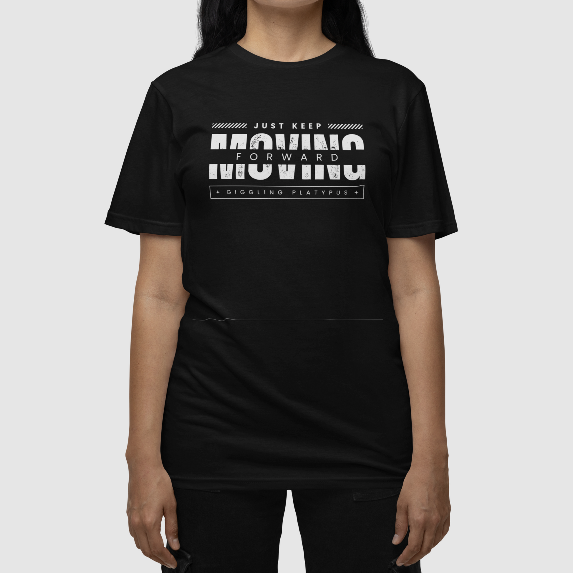 Moving Unisex Black Oversized T-Shirt  | Ashish Mishra Collection | ATOM NEW YORK