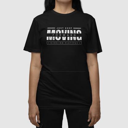 Moving Unisex Black Oversized T-Shirt  | Ashish Mishra Collection | ATOM NEW YORK