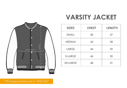 Signature Varsity Jacket - Black And Melange White