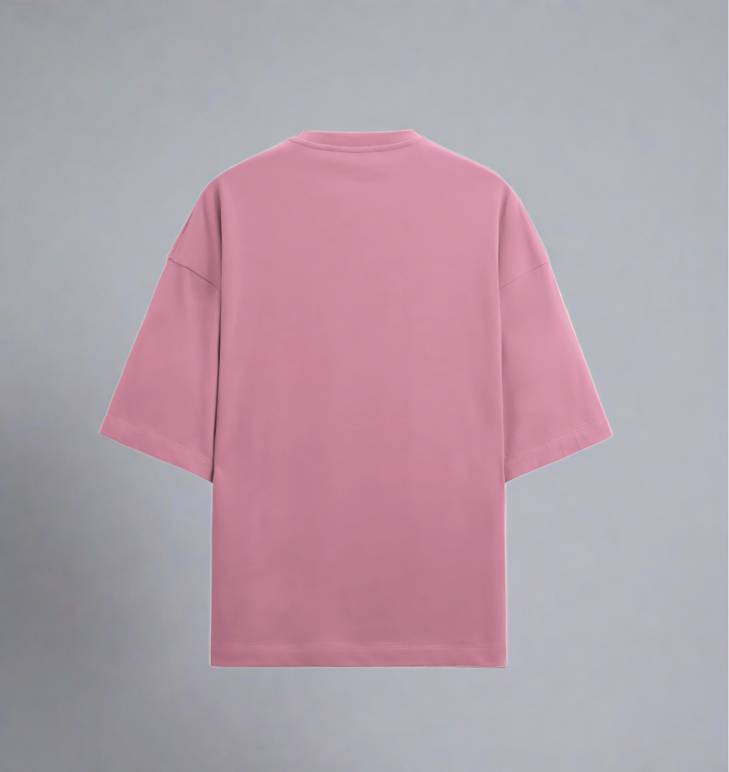 Terry (280 GSM) Signature PUFF PRINT Flamingo Oversize T-Shirt For Men