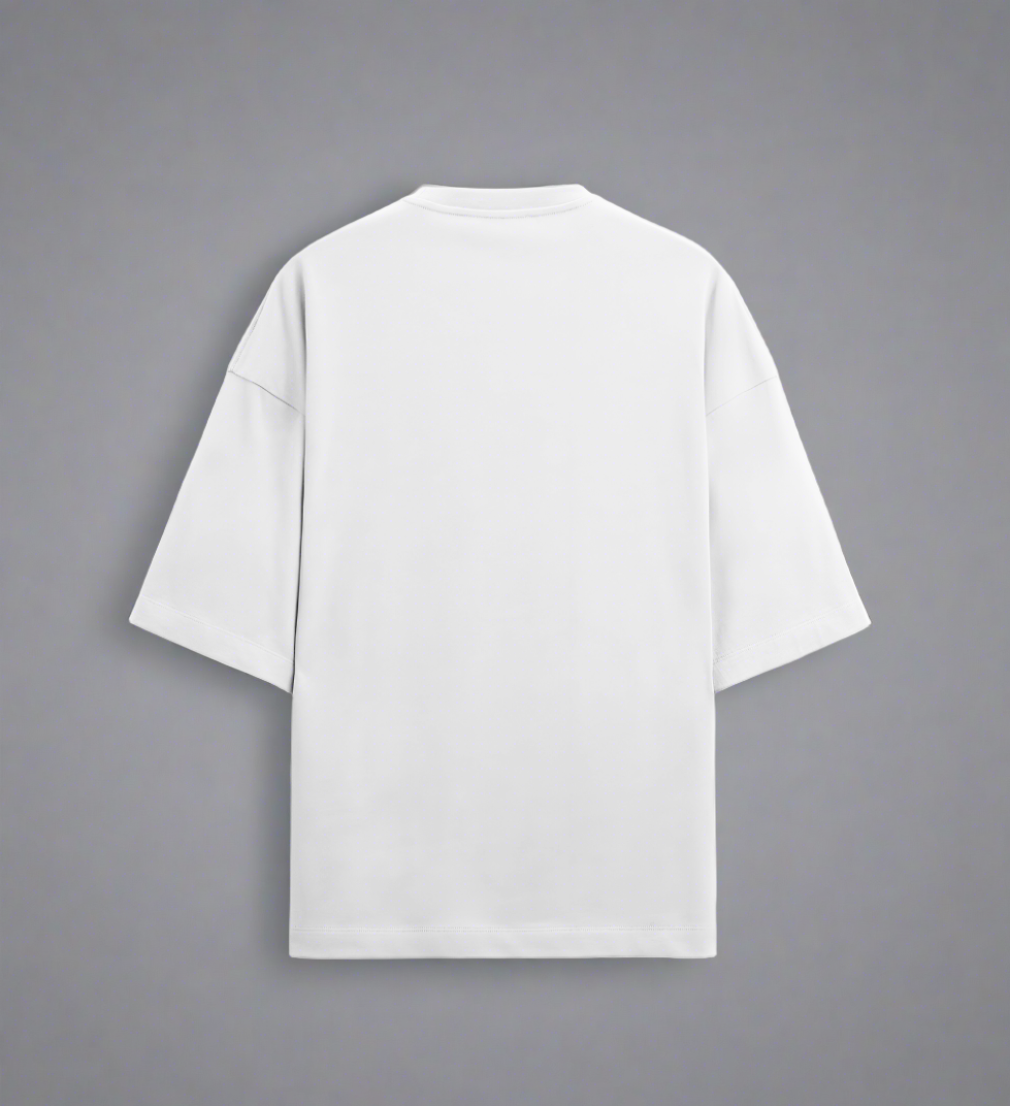 Terry (280 GSM) Yes You Can White Oversize T-Shirt For Men