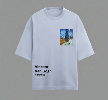 Terry (280 GSM) Paradise Lavender Oversize T-Shirt For Men