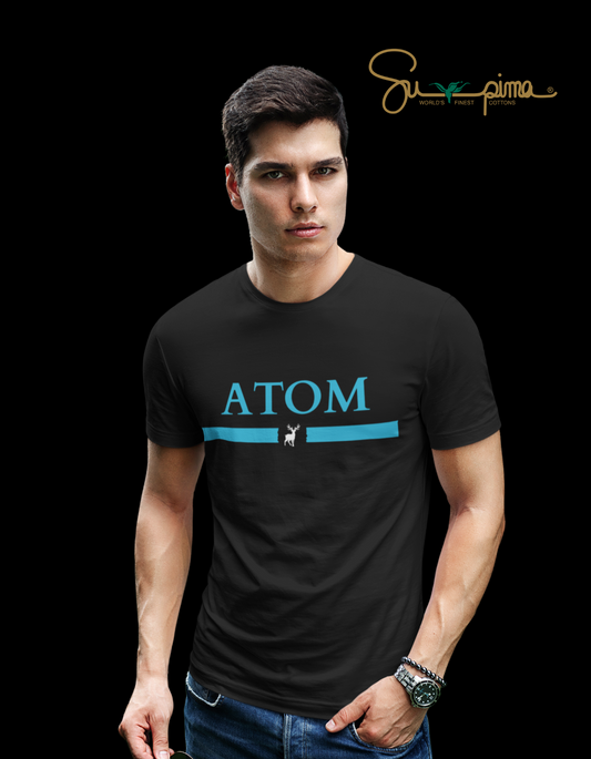 Supima Cotton Signature Black T-Shirt For Men