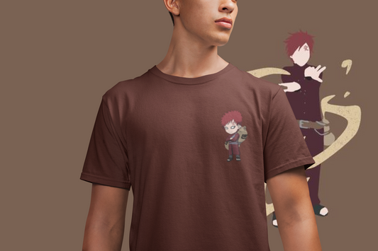 Anime Tshirt For Mens Gaara namikaze