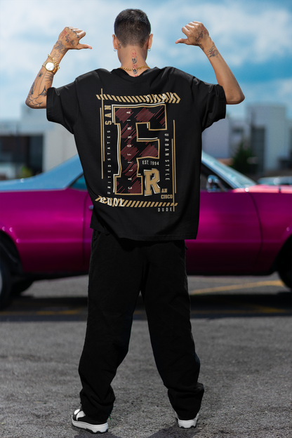 San Francisco Black Oversized T-Shirt For Men