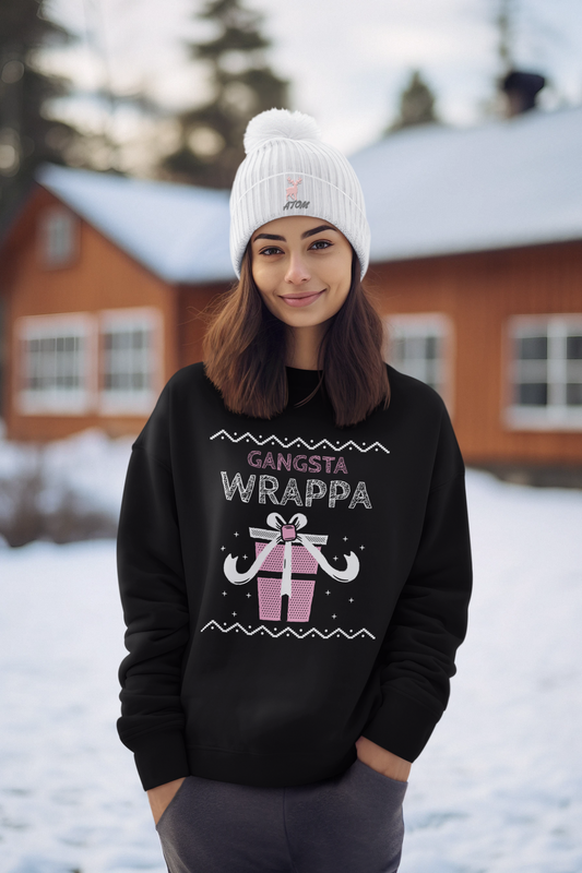 Gangsta Wrappa Black Sweatshirt For Women