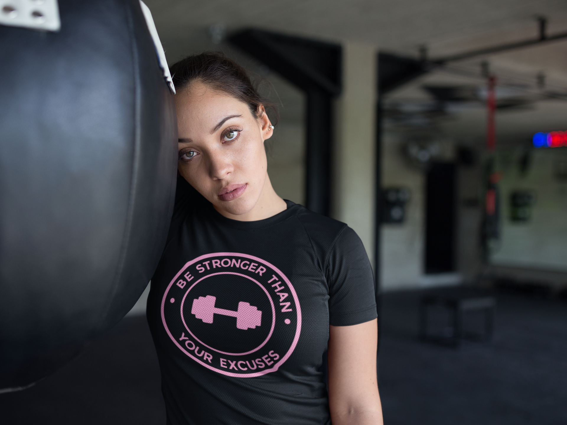 Be Stronger Than Your Excuses Black T-Shirt For Women | Tarun Kapoor Collection