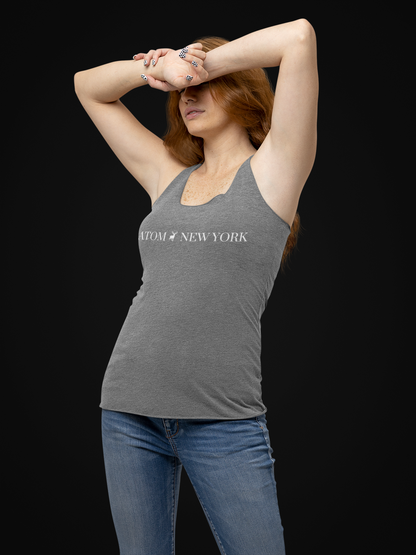 ATOM NEW YORK Signature Charcoal Melange Tank Top For Women