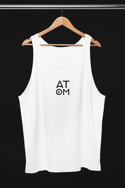 ATOM B/W Block White Tank Top For Women