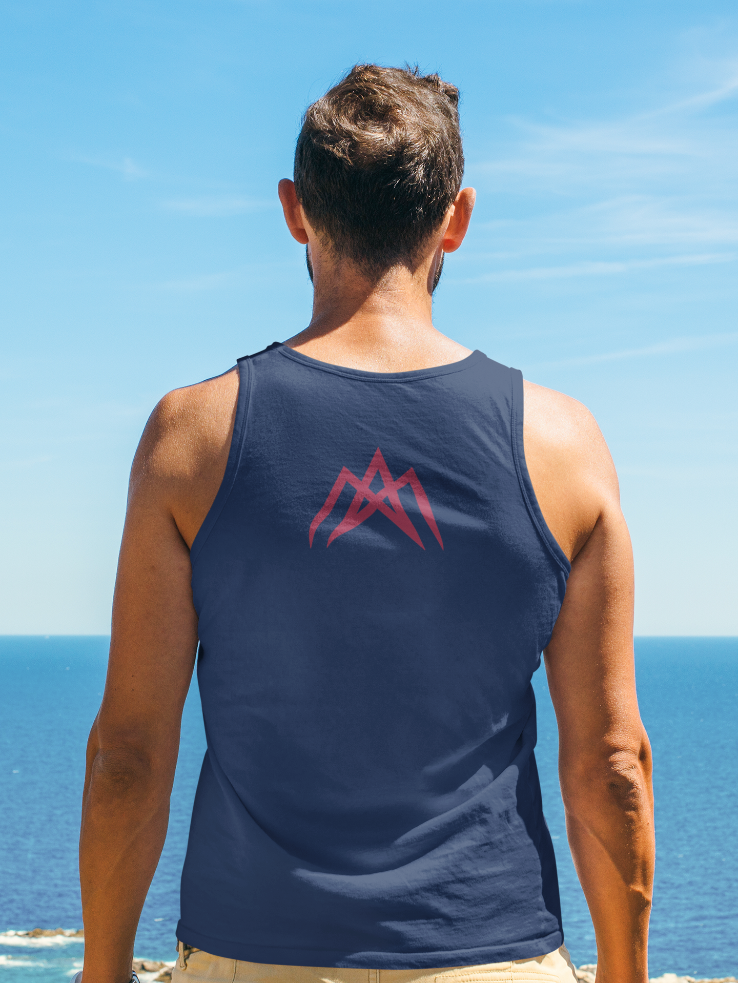 Push Your Limits Unisex Navy Blue Tank Top