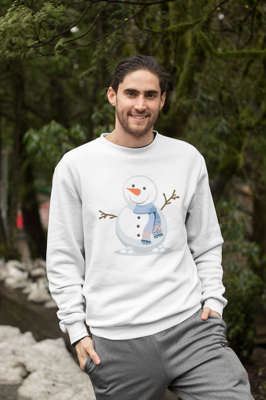 ATOM Snowman Winter White Sweatshirt For Men