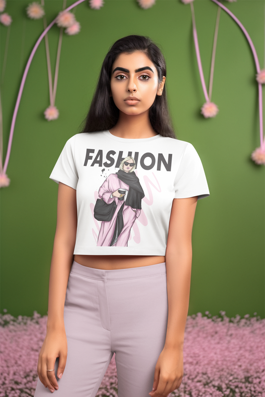 Fashion White Crop Top For Women