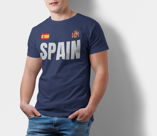 ATOM Signature Spain Navy Blue T-Shirt For Men