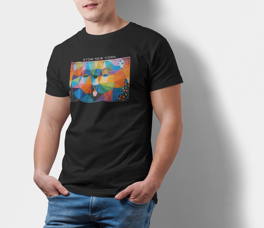 ATOM Signature Colour Splash Black T-Shirt For Men