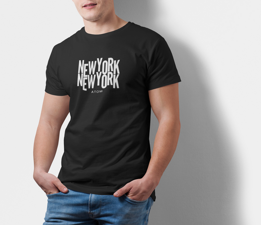 ATOM Signature Paradox Black T-Shirt For Men