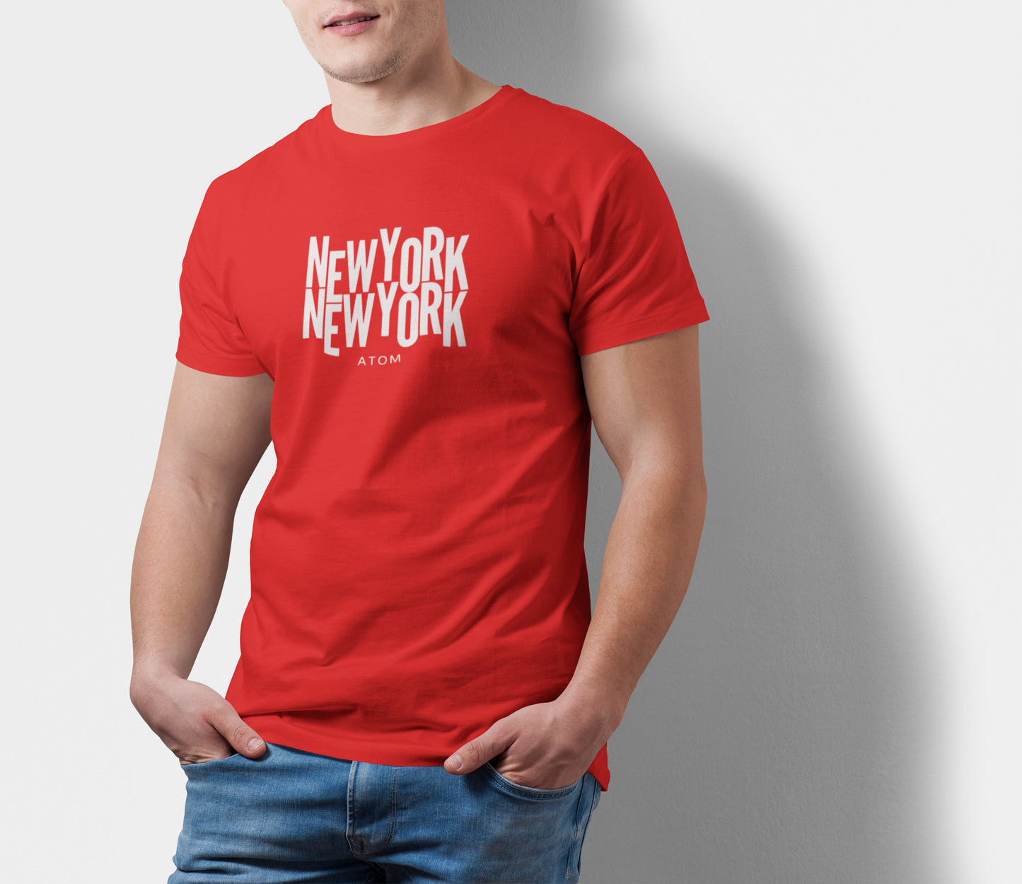 ATOM Signature Paradox Red T-Shirt For Men
