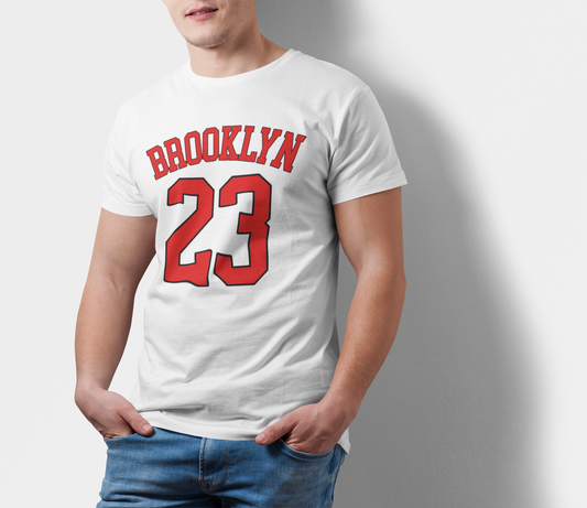 ATOM Signature Brooklyn 23 White T-Shirt For Men