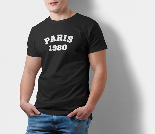 ATOM Signature Paris 1980 Black T-Shirt For Men