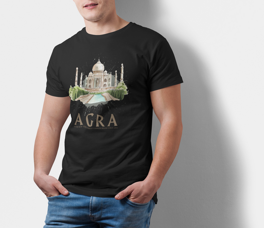 ATOM Signature Agra Black T-Shirt For Men