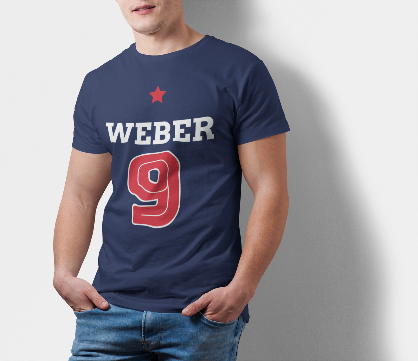 ATOM Signature Weber 9 Navy Blue T-Shirt For Men