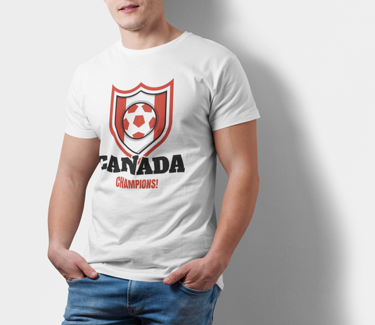 ATOM Signature Canada Soccer Theme White T-Shirt For Men
