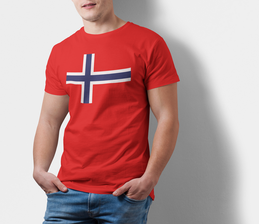 ATOM Signature Norway Flag Red T-Shirt For Men
