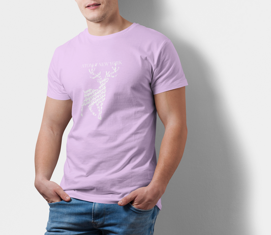 Atom New York Netted Signature Lavender T-Shirt For Men