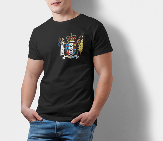 ATOM Signature New Zealand Symbol Black T-Shirt For Men