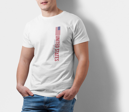 ATOM New York Signature United States White T-Shirt For Men