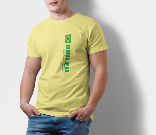 ATOM New York Signature Brazil Lemon Yellow T-Shirt For Men