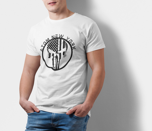 ATOM New York Signature Punisher White T-Shirt For Men