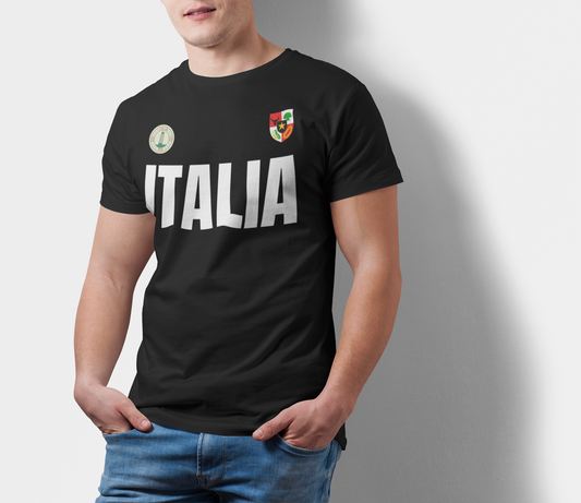 ATOM Signature Italia Black T-Shirt For Men
