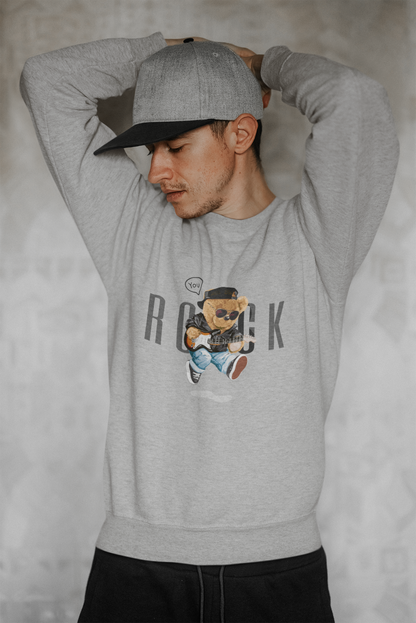 Rock You Melange Grey Unisex Sweatshirt