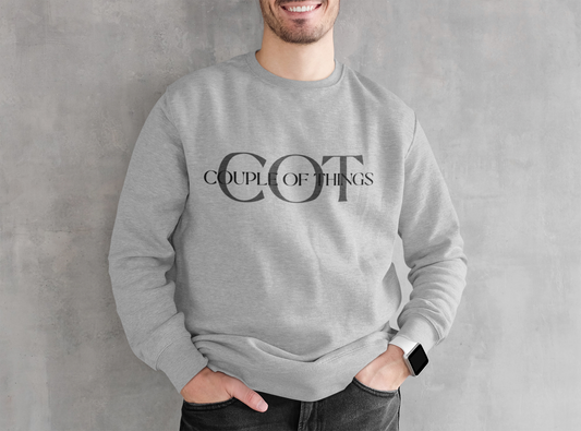 COT Signature Melange Grey Unisex Sweatshirt | RJ Anmol Collection