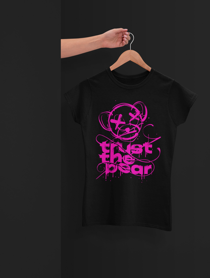 Trust The Bear Back Black T-Shirt For Women