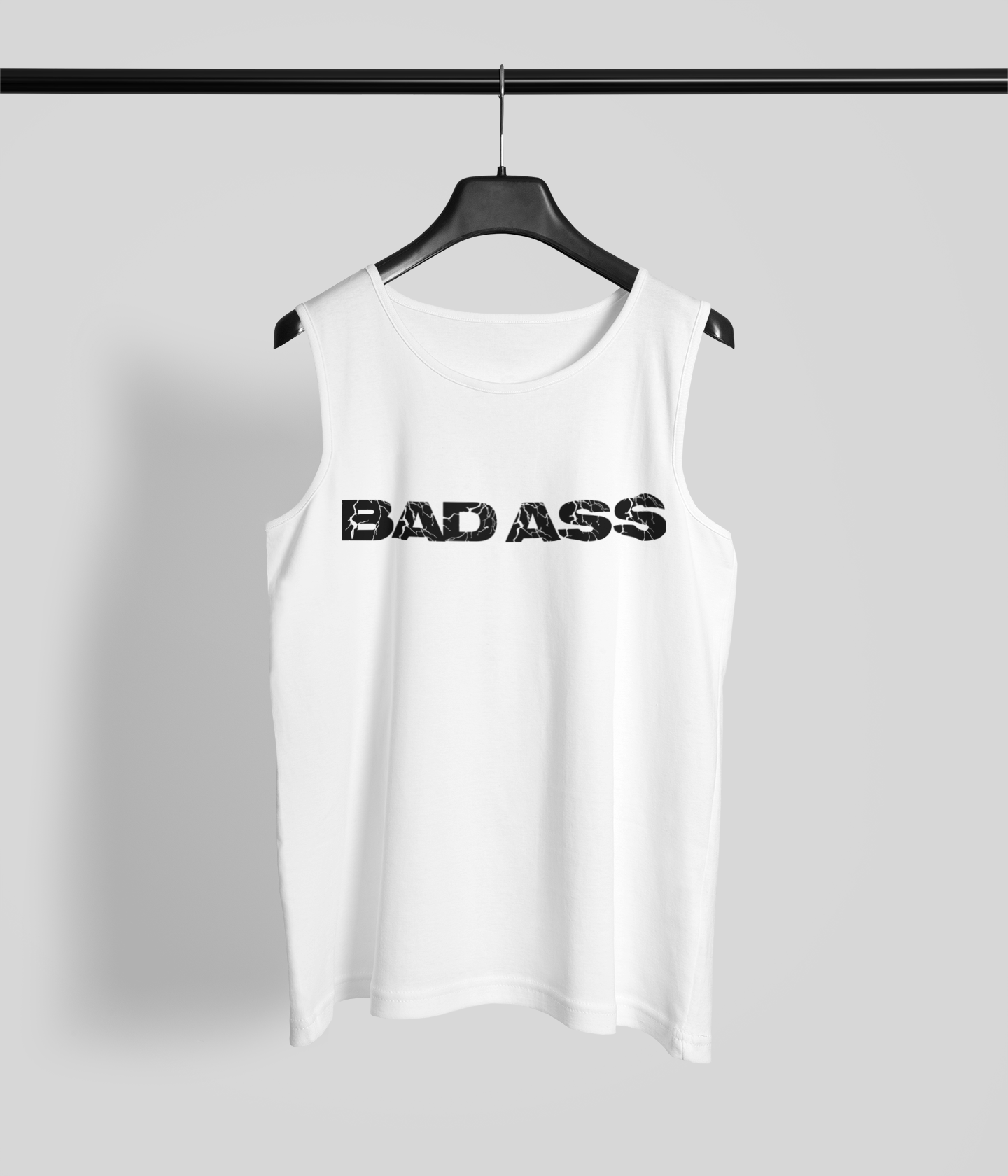 Badass Pure Cotton White Tank Top For Men | Tarun Kapoor Collection