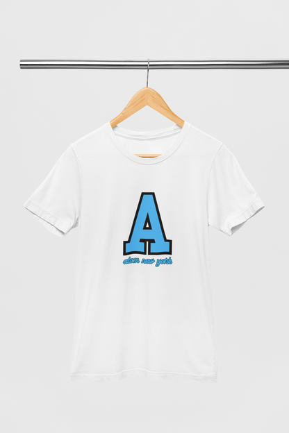 ATOM Signature Iconic Symbol A White T-Shirt For Men