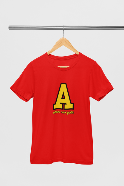 ATOM Signature Iconic Symbol A Red T-Shirt For Men