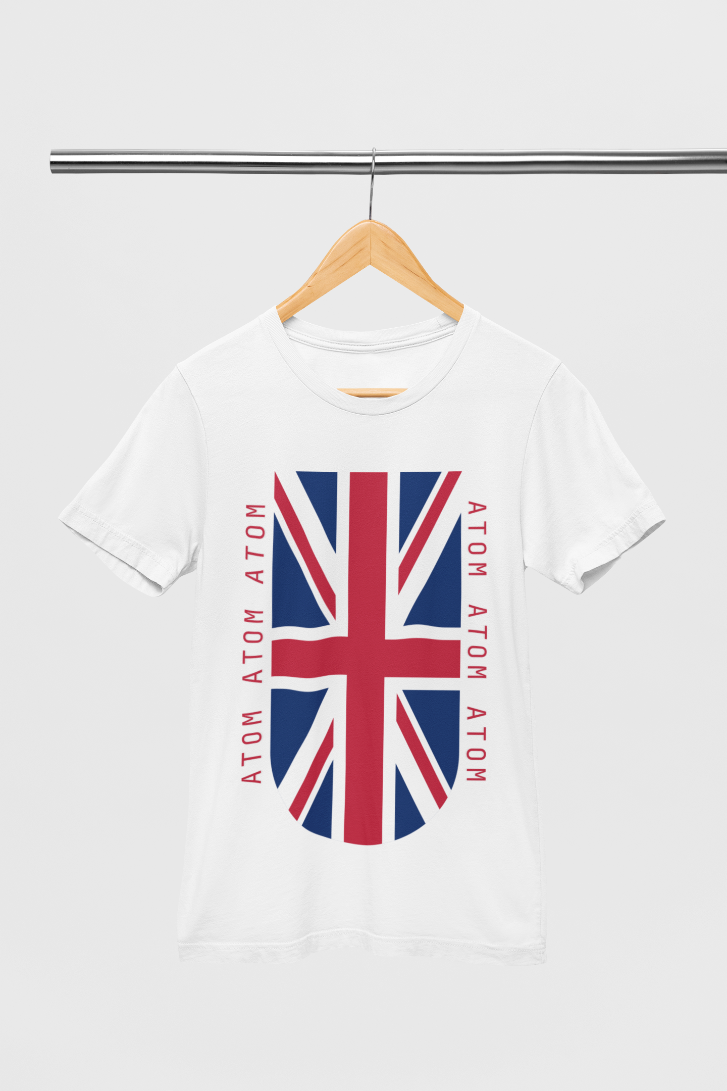ATOM Signature UK Flag White T-Shirt For Men